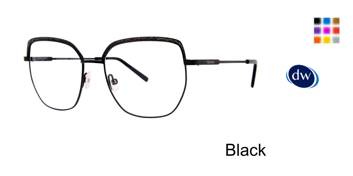 Black    Vera Wang Manuela Eyeglasses