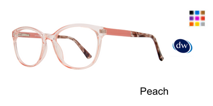 Peach      Affordable Designs Juniper Eyeglasses
