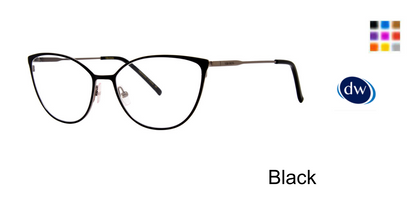 Black         Vera Wang V595 Eyeglasses
