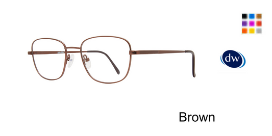 Brown Eight To Eighty Liberty Eyeglasses.