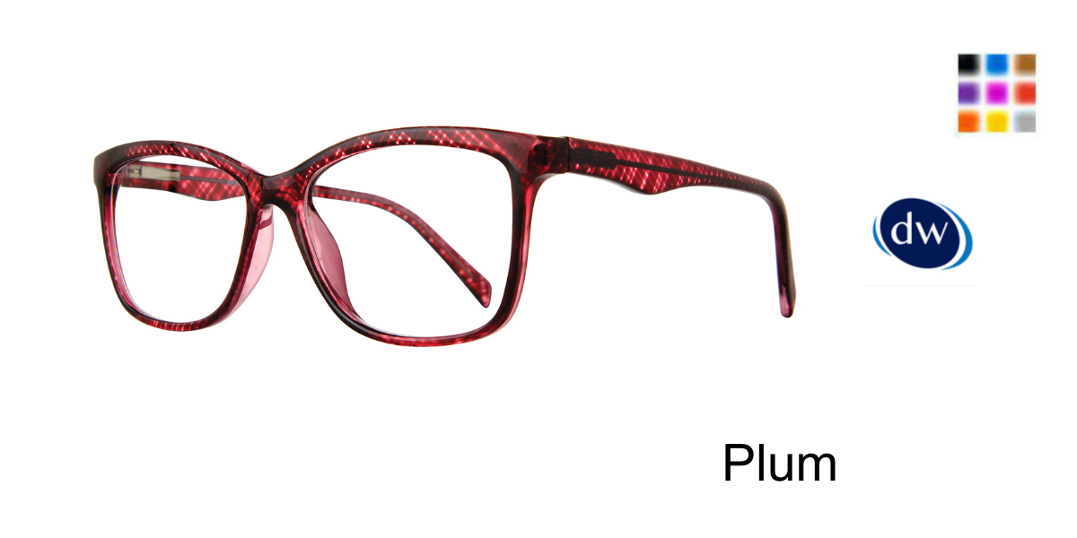 Plum        Affordable Designs Rhoda Eyeglasses