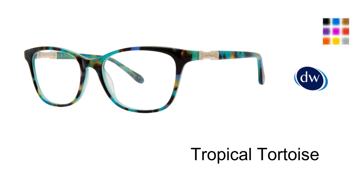 Tropical Tortoise      Lilly Pulitzer Willow Eyeglasses