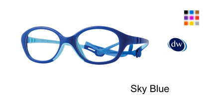 Sky Blue Eight to Eighty Little Bit 38 Eyeglasses