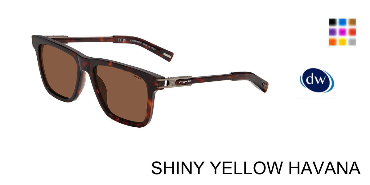 SHINY YELLOW HAVANA       Chopard SCH398 Sunglasses