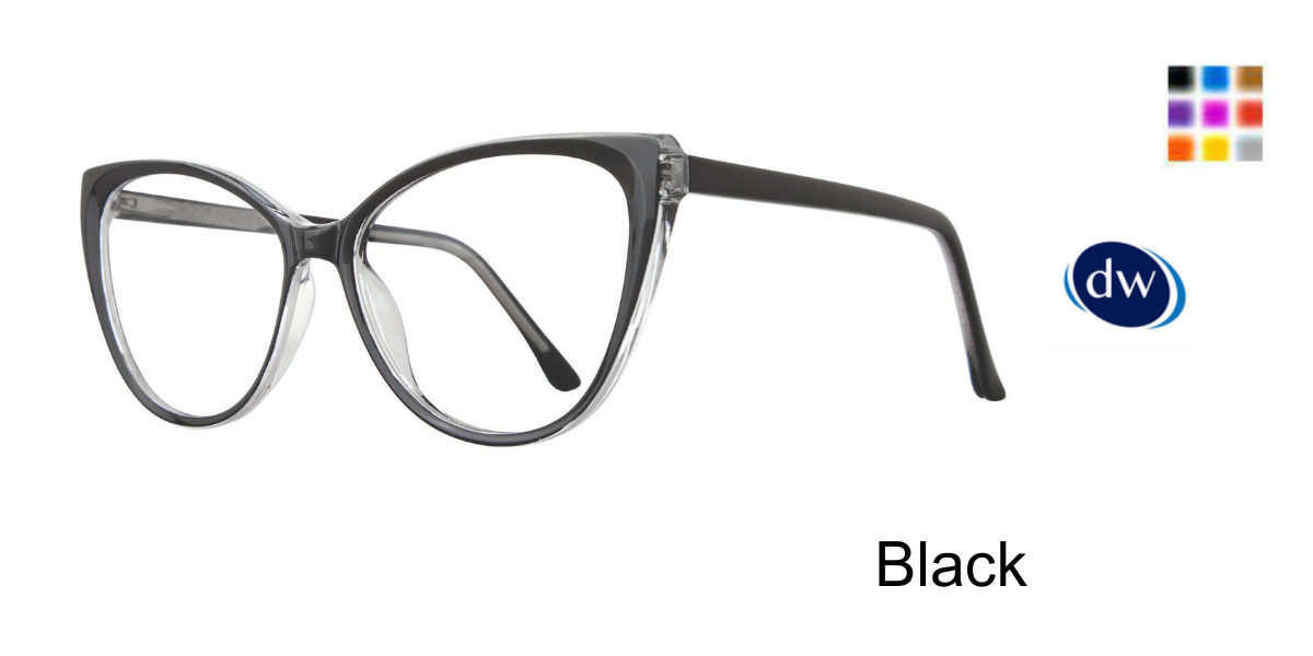 Black            Affordable Designs Sheba Eyeglasses