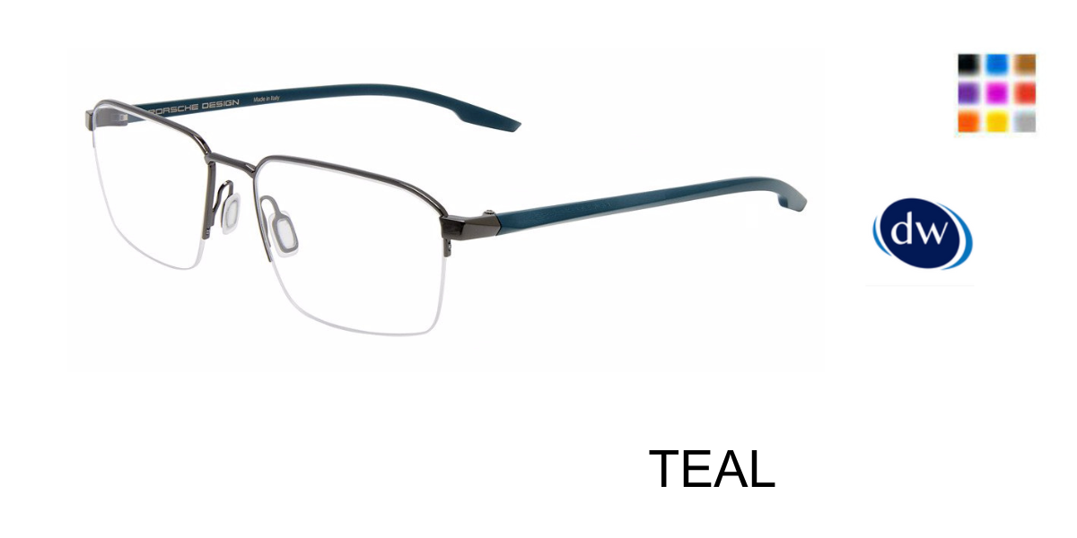 TEAL PORSCHE DESIGN P8763 Eyeglasses