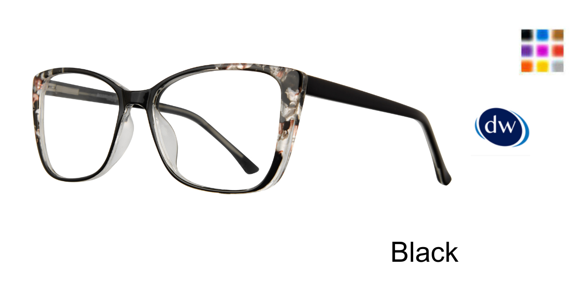 Black       Affordable Designs Buffy Eyeglasses