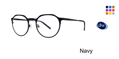 Navy          Jhane Barnes Probability Eyeglasses