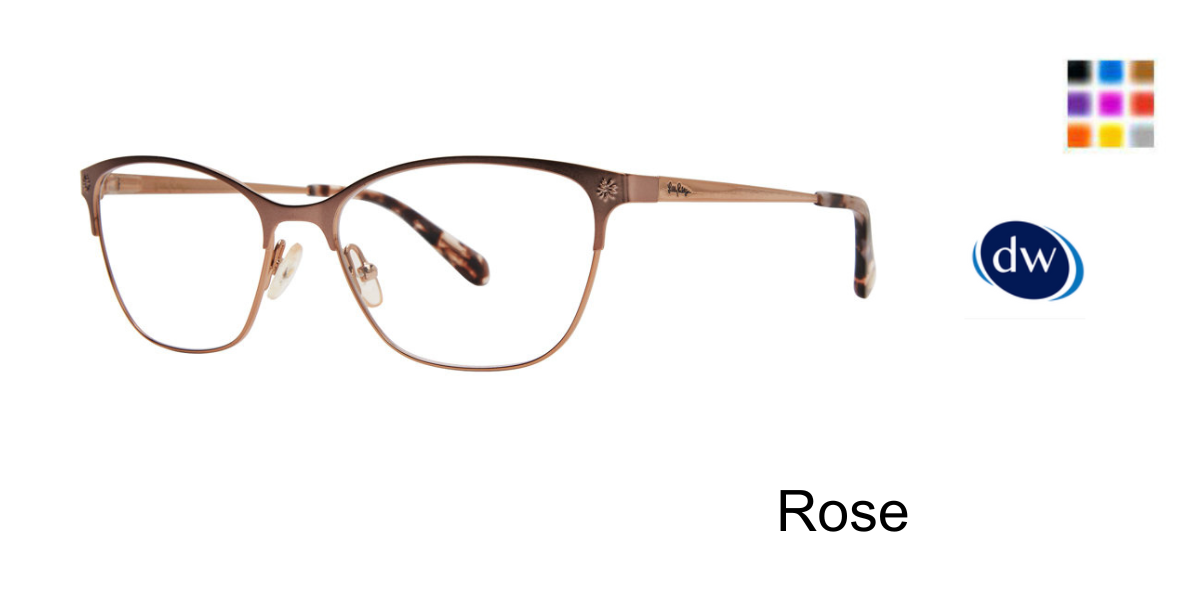 Rose          Lilly Pulitzer Charlotte Eyeglasses