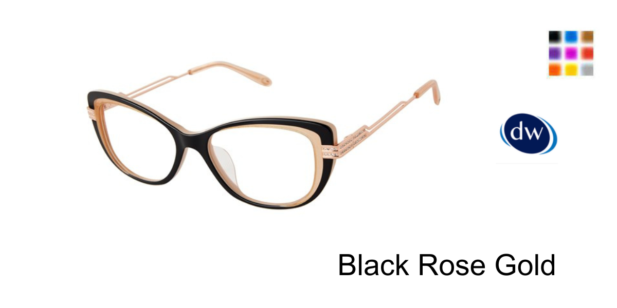 Black Rose Gold        VICTOR GLEMAUD X TURA VGO029 Eyeglasses