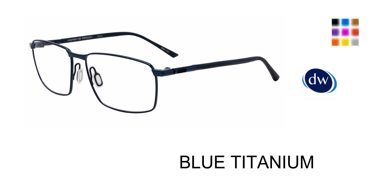 BLUE TITANIUM PORSCHE DESIGN P8766 Eyeglasses
