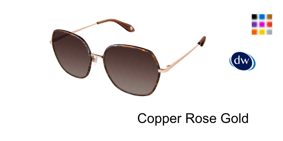 FYSH F-2099 Eyeglasses Copper Rose Gold