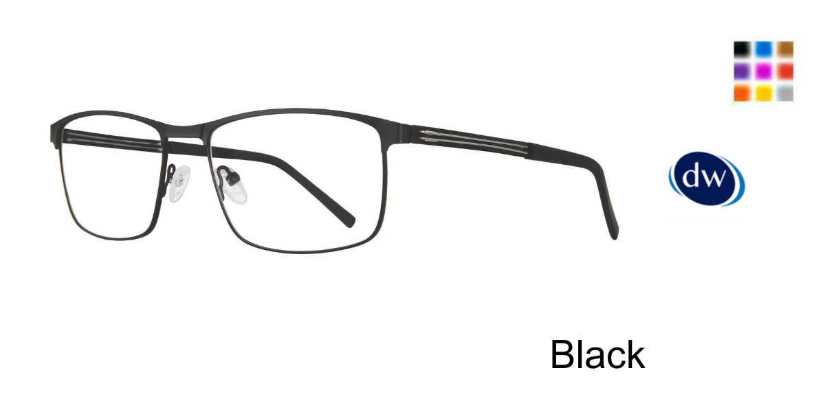 Black            Lite Design Ace Eyeglasses