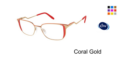 Coral Gold            VICTOR GLEMAUD X TURA VGO031 Eyeglasses