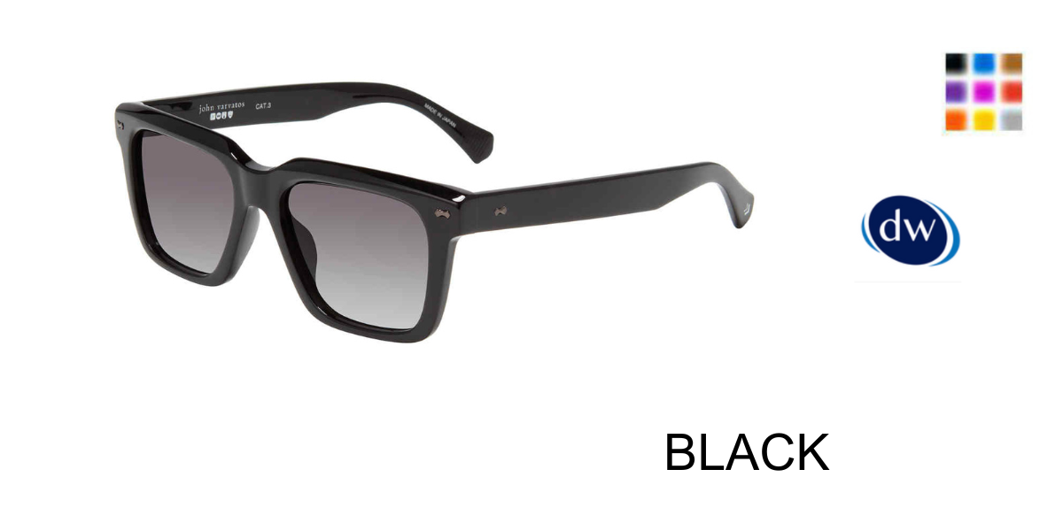 BLACK        John Varvatos SJV569 Sunglasses