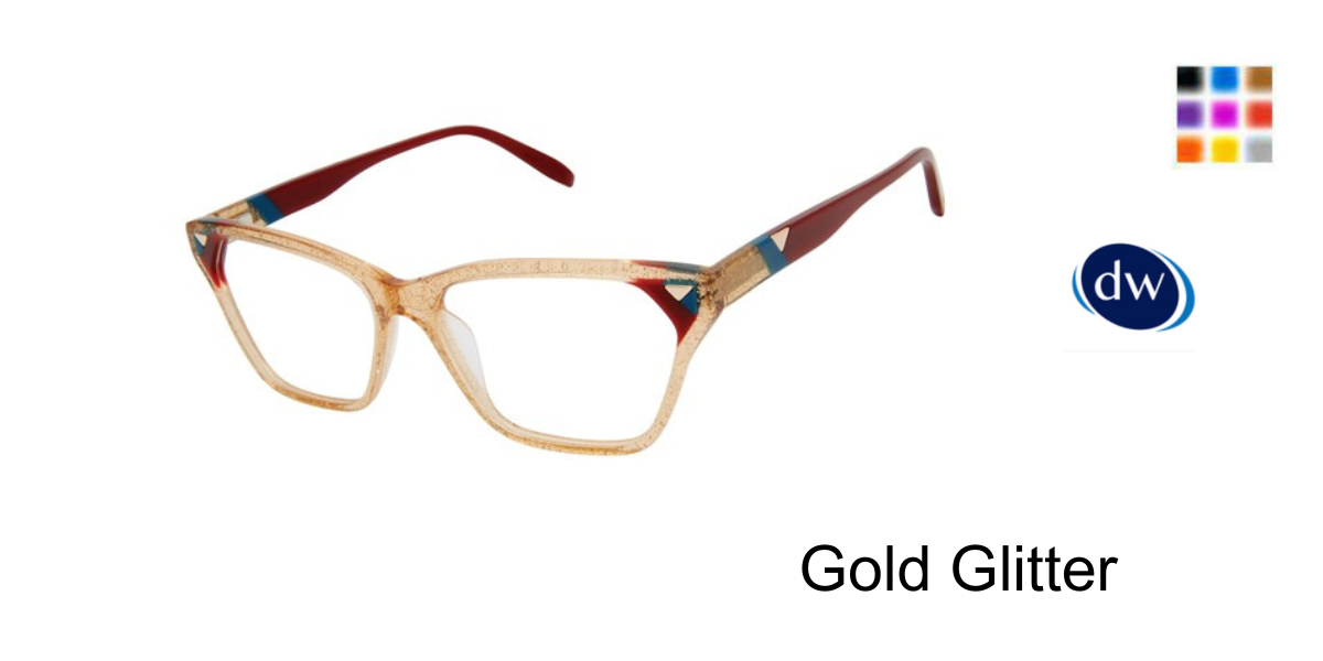 Gold Glitter            VICTOR GLEMAUD X TURA VGO008 Eyeglasses