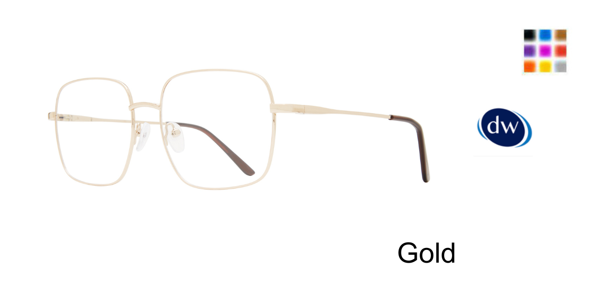 Gold         Affordable Designs Farah Eyeglasses