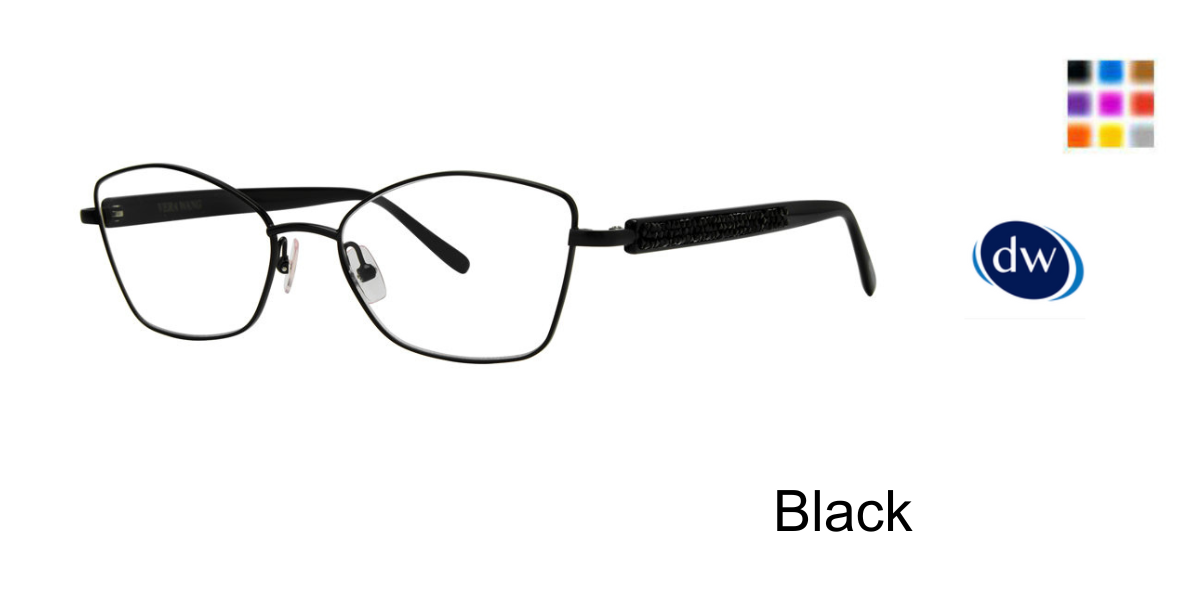Black  Vera Wang Starla Eyeglasses