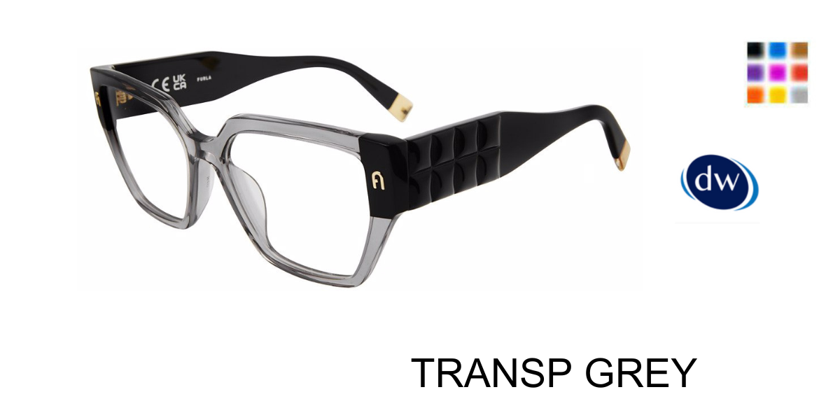 TRANSP GREY Furla VFU775 Eyeglasses
