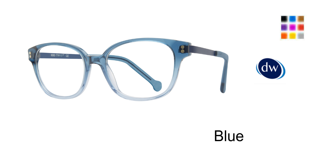 Blue           Kid Twist Bendie Eyeglasses