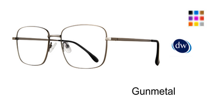 Gunmetal            Lite Design Gerald Eyeglasses