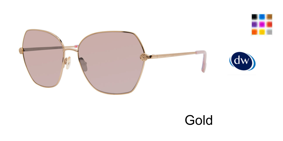 Gold          Lilly Pulitzer Marseille Sunglasses