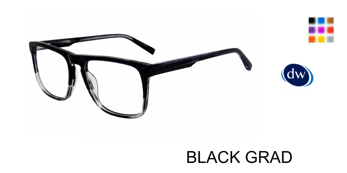BLACK GRAD Jones New York VJOM550 Eyeglasses