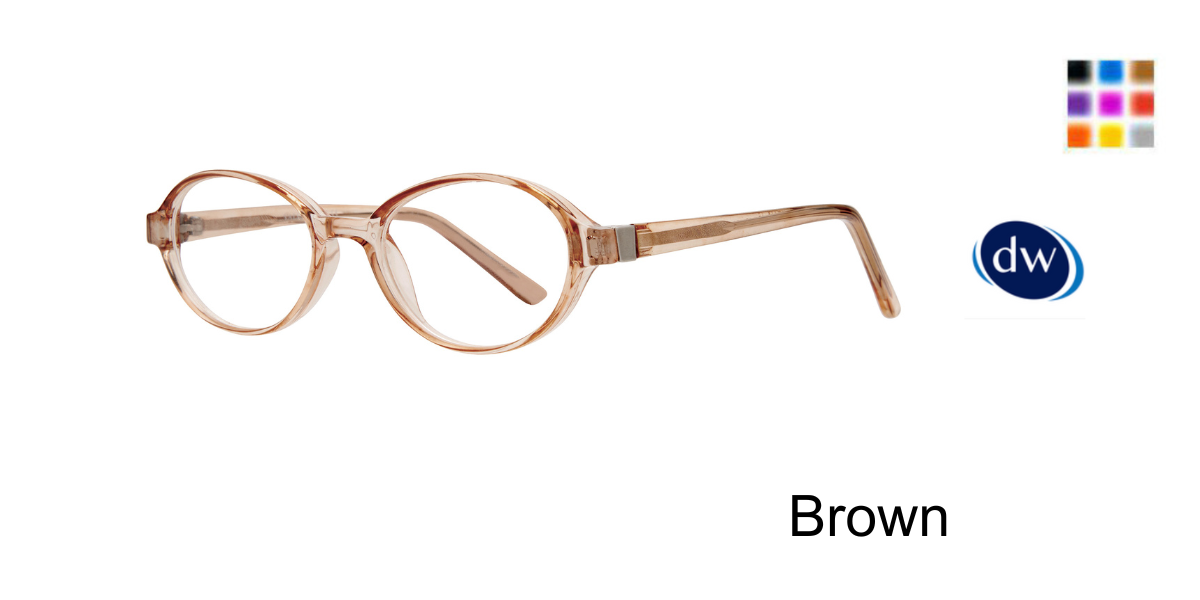 Brown Affordable Designs Mindy Eyeglasses