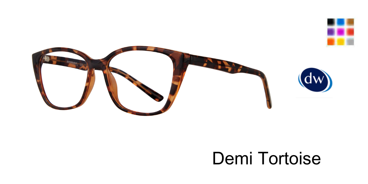 Demi Tortoise        Affordable Designs Jasmine Eyeglasses