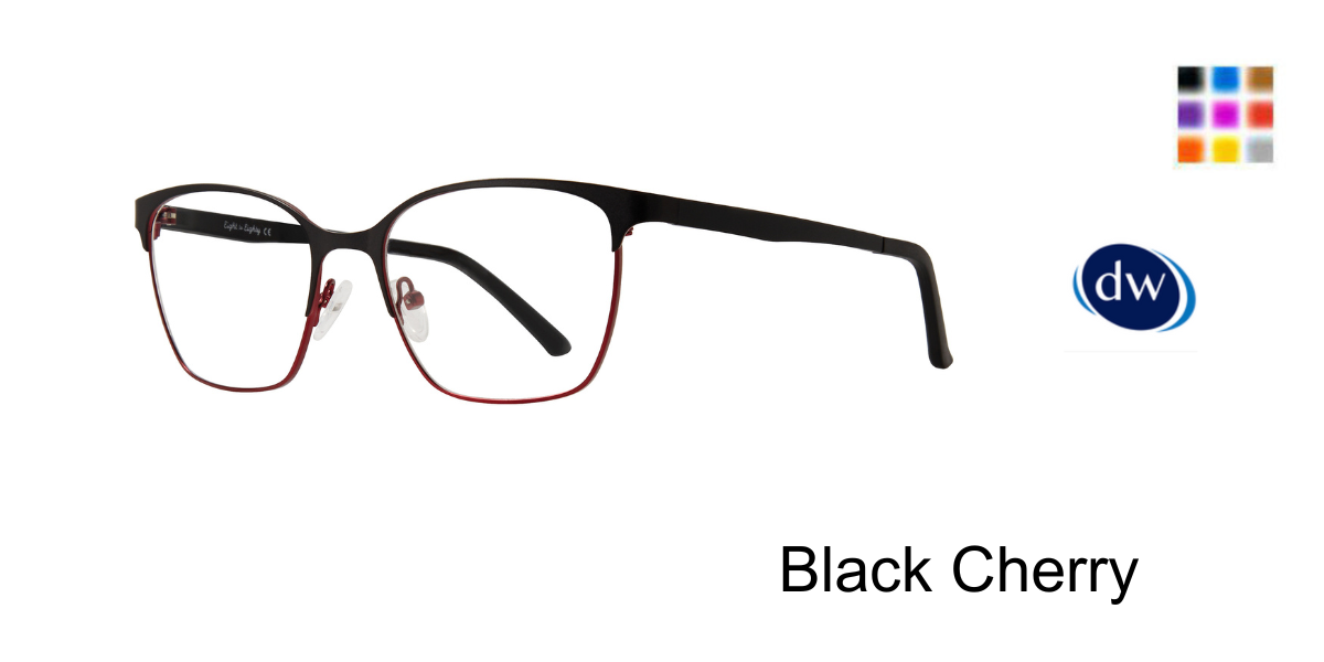 Black Cherry Eight To Eighty Hazel Eyeglasses.