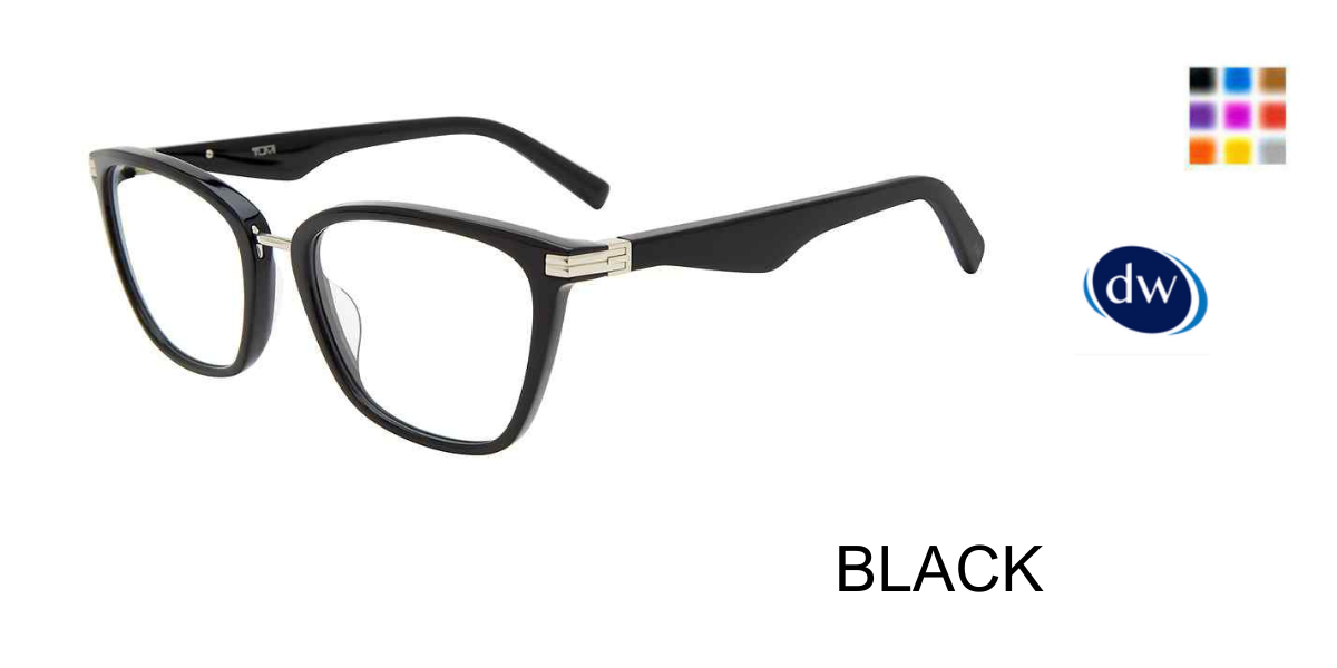 BLACK          Tumi VTU016 Eyeglasses
