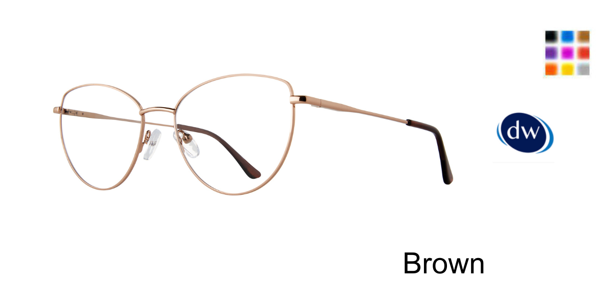 Brown        Affordable Designs Eloise Eyeglasses