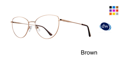 Brown        Affordable Designs Eloise Eyeglasses
