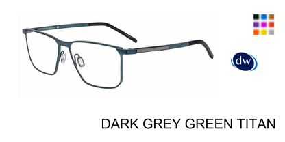 DARK GREY GREEN TITAN PORSCHE DESIGN P8773 Eyeglasses