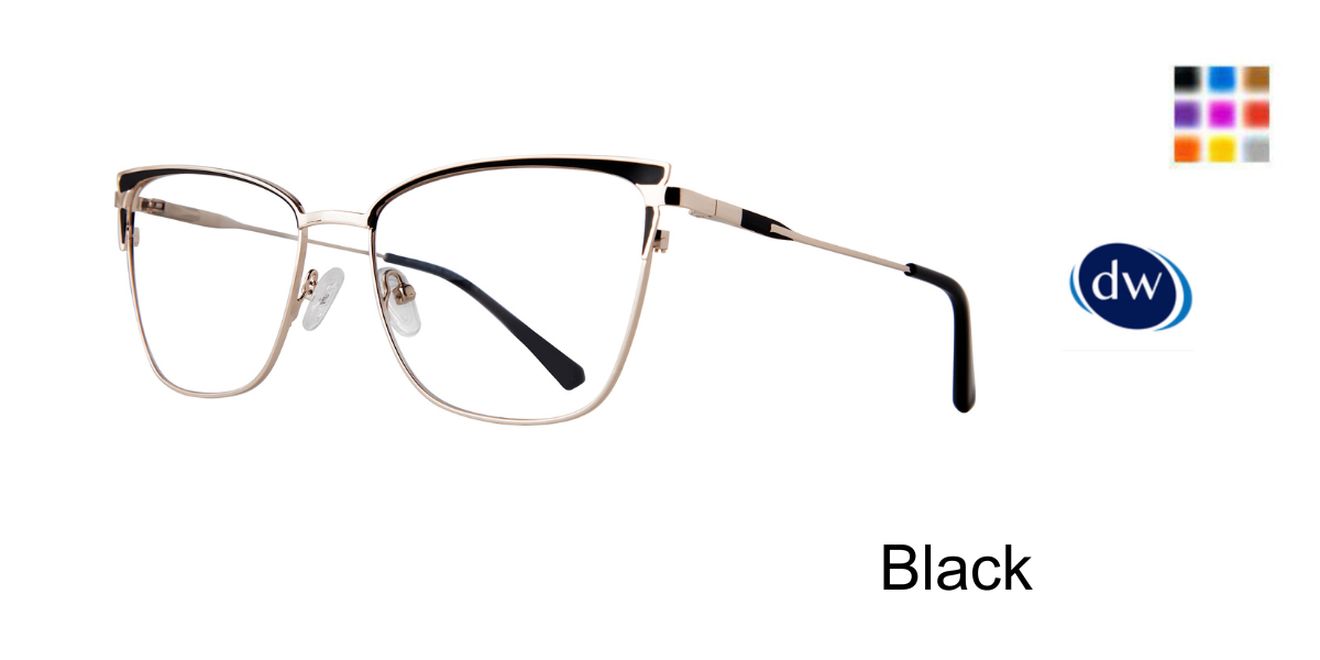 Black        Affordable Designs Abigail Eyeglasses