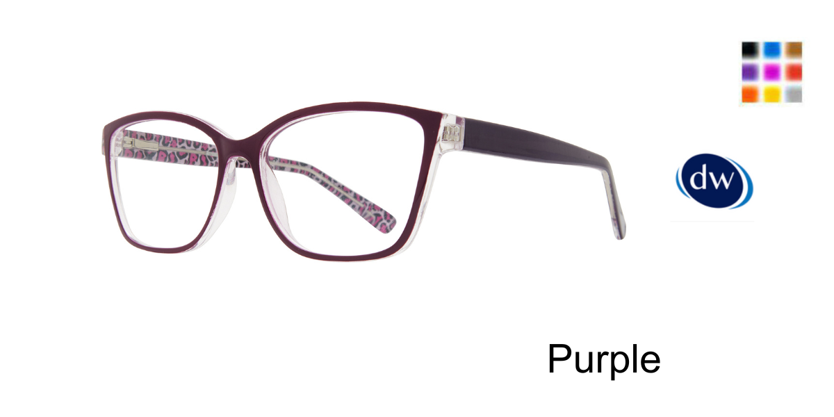 Purple Affordable Designs Meadow Eyeglasses