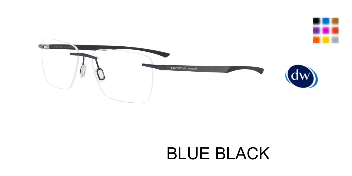 BLUE BLACK PORSCHE DESIGN P8774 Eyeglasses