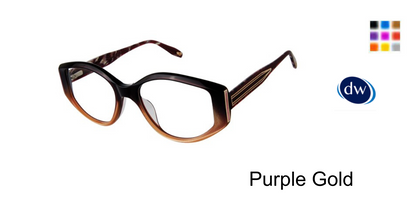 Purple Gold            VICTOR GLEMAUD X TURA VGO028 Eyeglasses