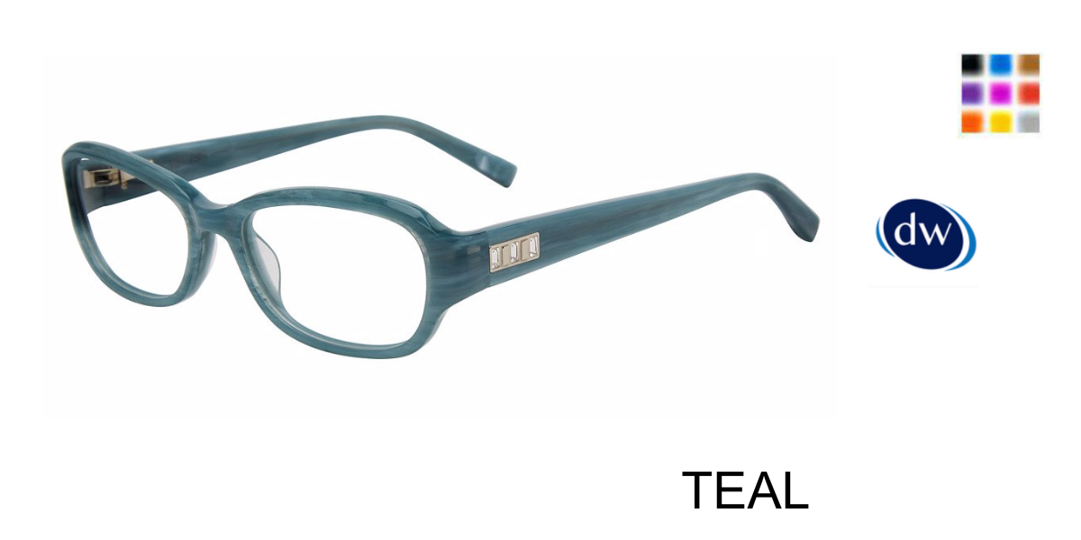 TEAL Jones New York VJON791 Eyeglasses