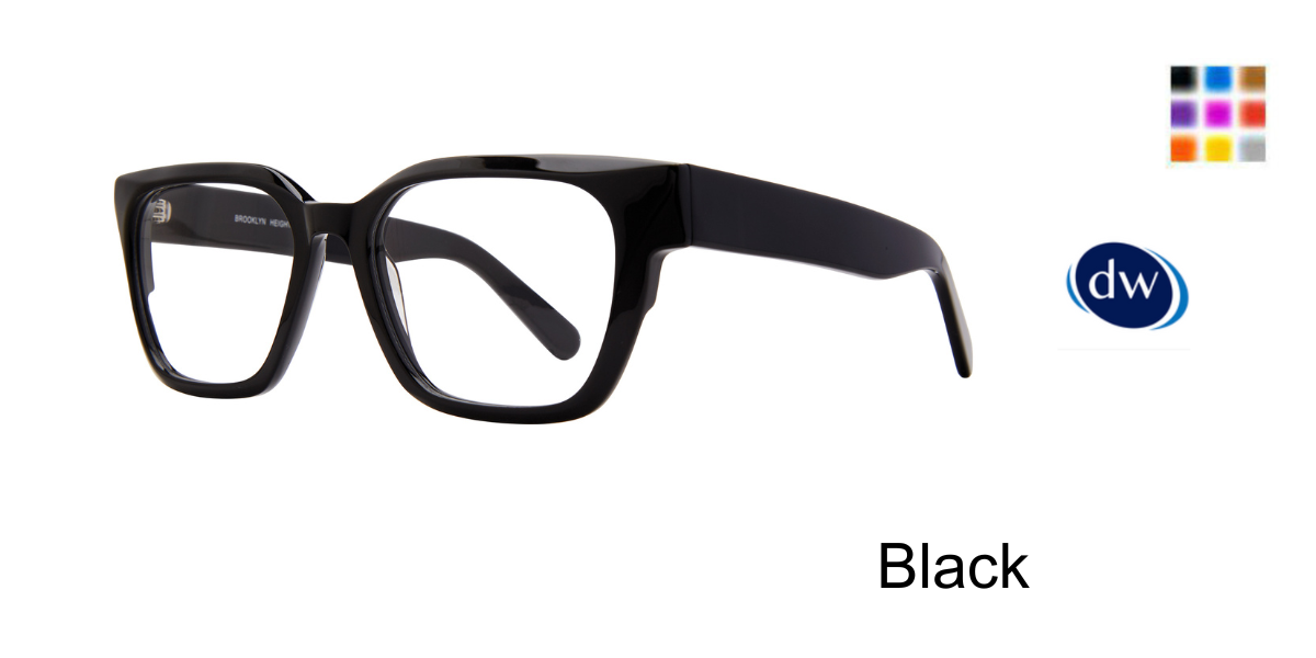 Black       Brooklyn Heights Charity Eyeglasses