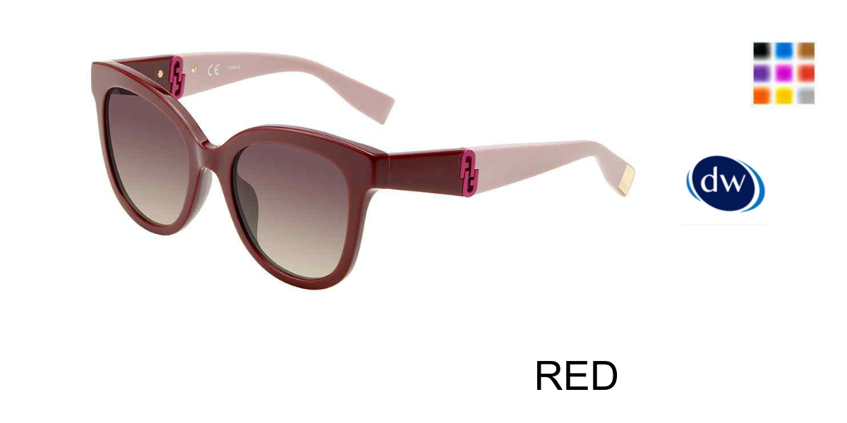 Red Furla SFU595 Sunglasses