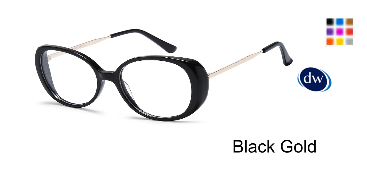 Black Gold Capri Dicaprio DC346 Eyeglasses.