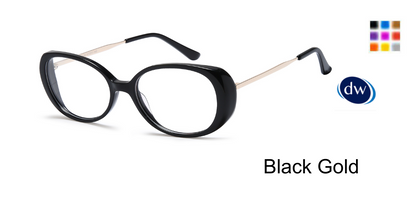 Black Gold Capri Dicaprio DC346 Eyeglasses.