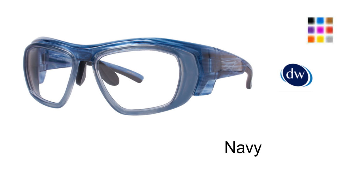 Navy     Wolverine W035 Safety Eyeglasses