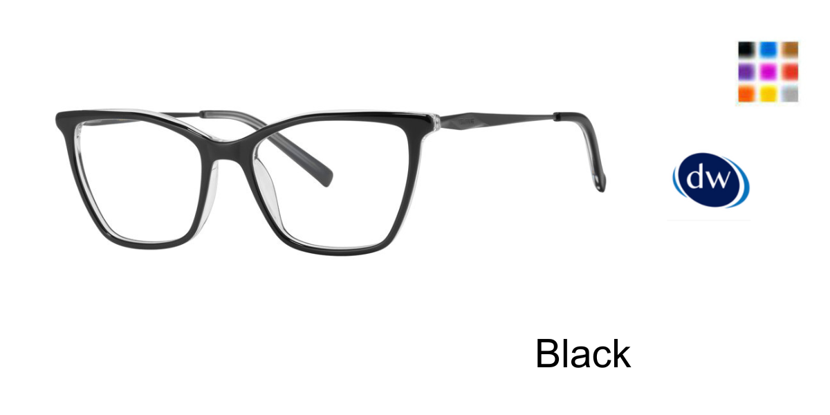 Black  Vera Wang V725 Eyeglasses