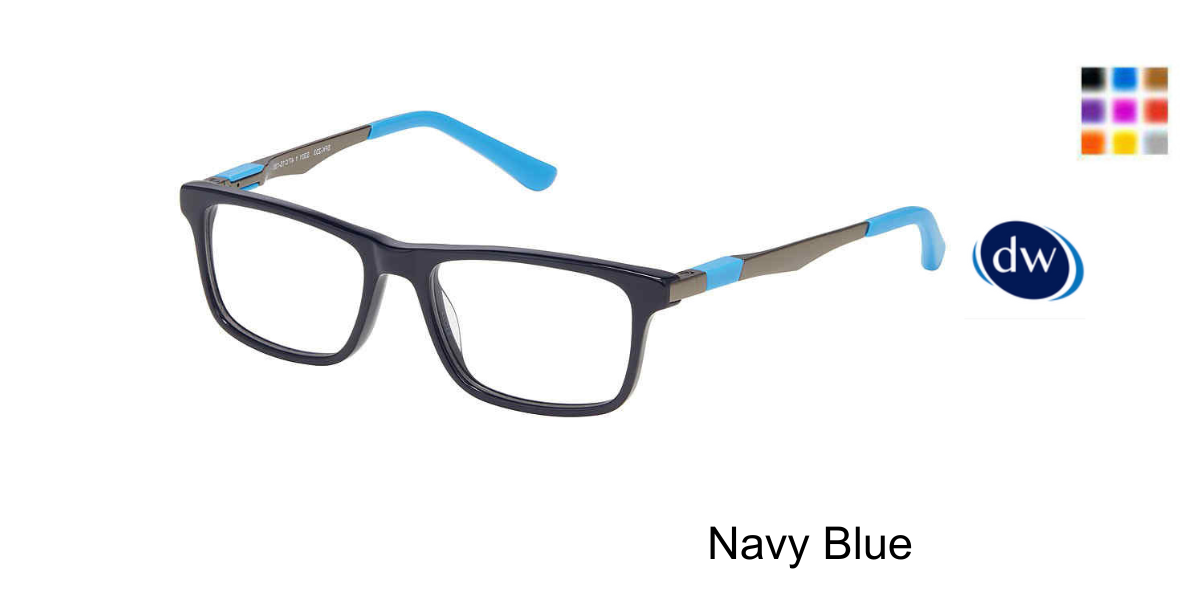 Navy Blue Superflex Kids SFK-233 Eyeglasses