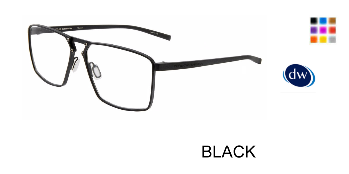 BLACK  PORSCHE DESIGN P8764 Eyeglasses