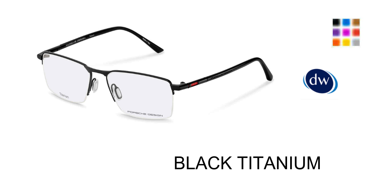 BLACK TITANIUM PORSCHE DESIGN P8765 Eyeglasses