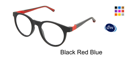 BLACK RED BLUE