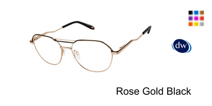 Rose Gold Black            VICTOR GLEMAUD X TURA VGO026 Eyeglasses